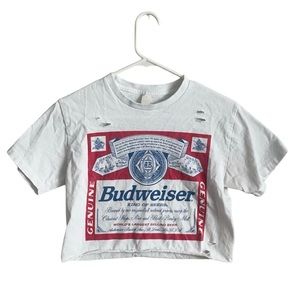 Distressed Budweiser Graphic Tee